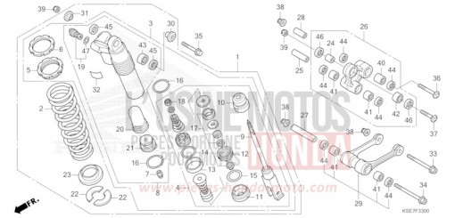 REAR CUSHION CRF150RBN de 2022